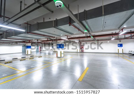 parking lot in  airport