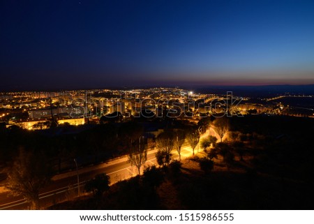 Castelo Branco is a city and a municipality in the interior of Portugal, capital of the homonymous district. Night photography of the city