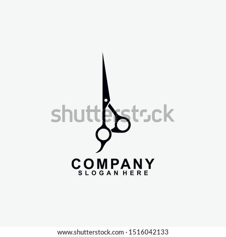 Scissors Logo Design Icon Template. Modern Design. Barber.  Vector Illustration