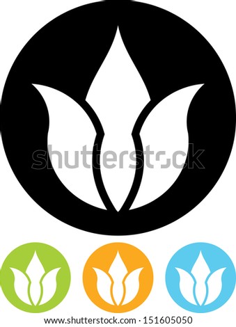 Floral emblem vector isolated 
