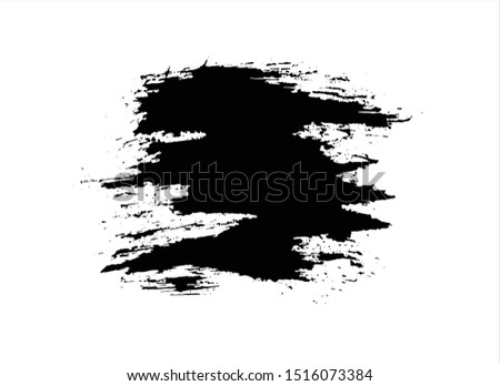 black ink stroke background vector