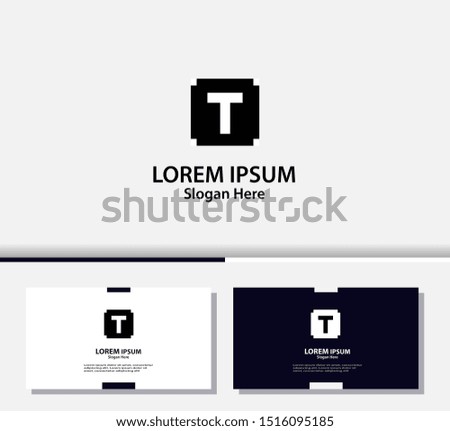 Letter T logo and icon, vector design template.EPS10