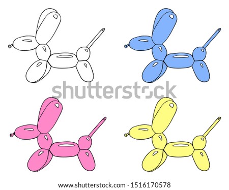 Balloon Animal Dog Drawing - Trending Nowadays