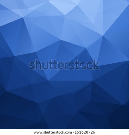 Abstract Blue Triangle Geometrical Background, Vector Illustration EPS10