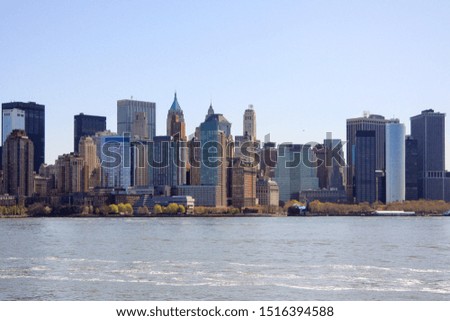 New York City midtown Manhattan skyline.