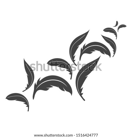Feather icon illustration vector template design