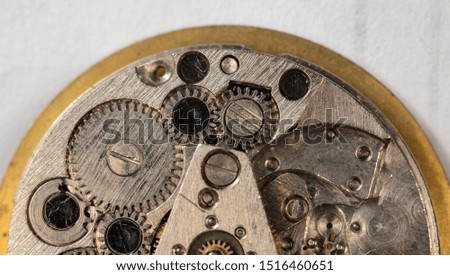 clockwork mechanical watch, high resolution and detail