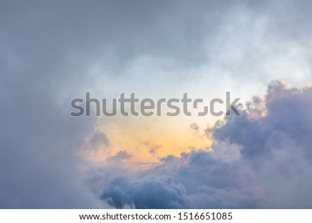 incredible pink clouds. Beautiful colors sunset clouds sky background