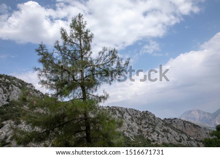 views of high mountains and blue sky