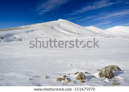  landscape of top snow mountain 
