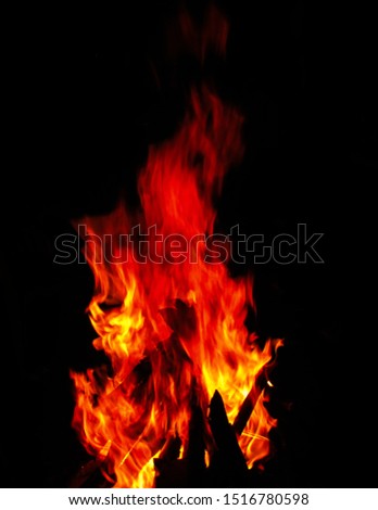colorful close picture of fire flame 