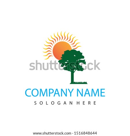 Corporation logo design with tree