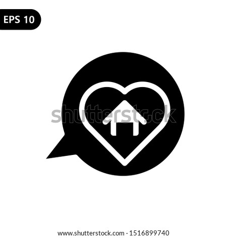 Dream house icon vector illustration. eps10