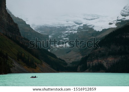 The world famous Lake Louise just west of Calgary, AB. in the majestic rocky mountains. 