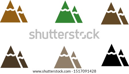 mountain vector collection by illustration set