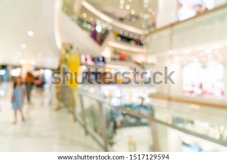 abstract blur and defocused luxury shopping mall for background