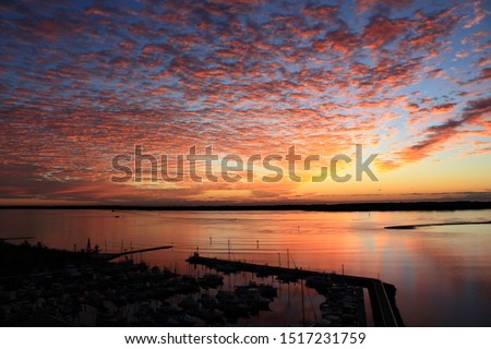 Sunrise over the Gold Coast Broadwater Australia 