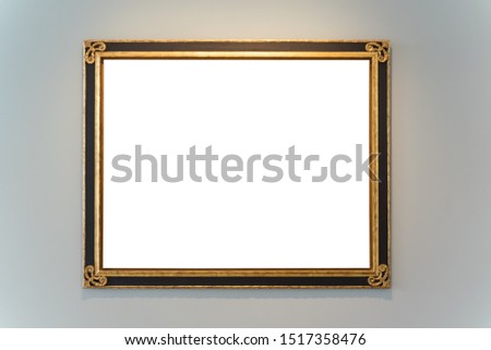 Isolated Frame Contemporary White Wall Rectangular Clipping Path