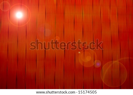 red background with lens