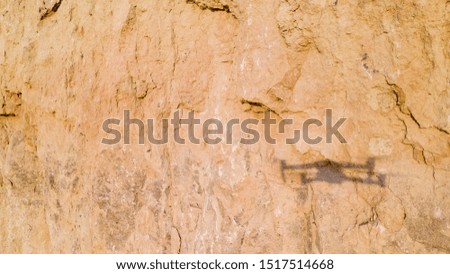 Clay quarry, clay texture. Natural resource background