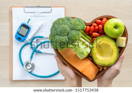 Keto food for ketogenic diet or atkins diet, healthy nutritional food eating lifestyle for good heart health with high protein, fat, low-carb to prevent heart disease and diabetes illness control Royalty-Free Stock Photo #1517753438