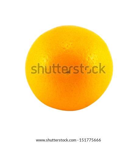 orange isolated on white background with clipping path 