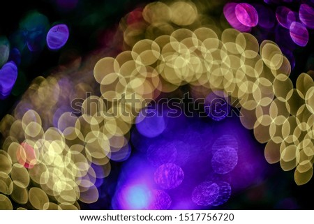 Christmas abstract background with bokeh lights. Beautiful shiny background with bokeh. Picture with copy space.