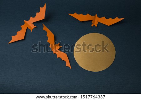 Happy Halloween  letters with pumpkins, spiders and other decorations
