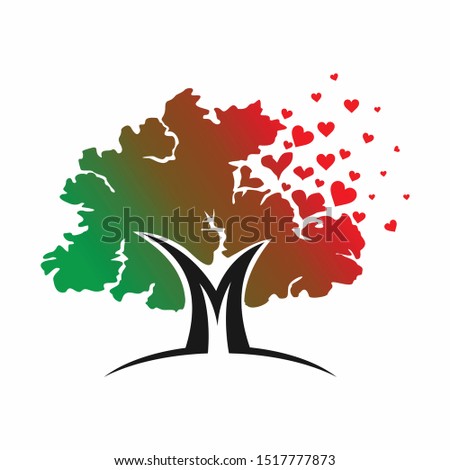 Love Tree Logo design template