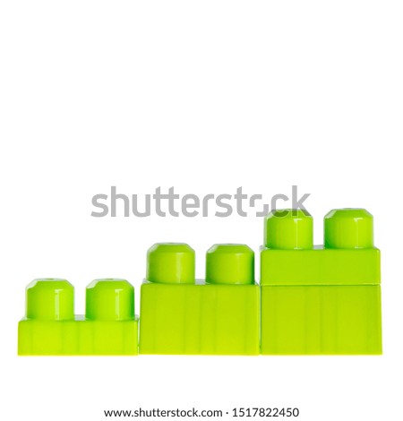 Toy or Plastic building blocks on background new