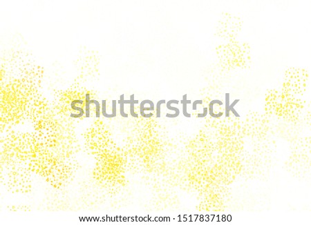 Light Yellow vector background with abstract shapes. Colorful chaotic forms with gradient in modern style. Background for a cell phone.