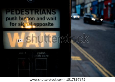 The stop sign in Edinburgh streets