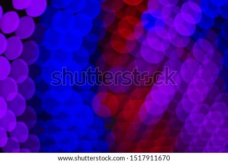 colorful purple red and blue bokeh abstract background wallpaper pattern picture unfocused illumination, Christmas and winter holidays concept picture 
