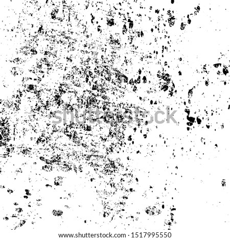Vector pattern of scratches, chipping. Grunge black white