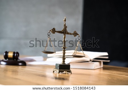 Modern luxury lawyers office. Law concept image.