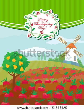 Thanksgiving Day cute greeting card