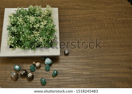table top photography stock image with beautiful marbles