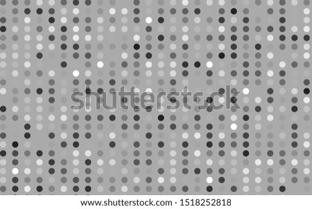 Light Silver, Gray vector backdrop with dots. Illustration with set of shining colorful abstract circles. Template for your brand book.