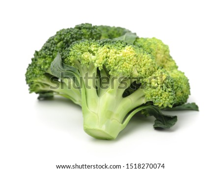 Broccoli Isolated on White Background stock photo