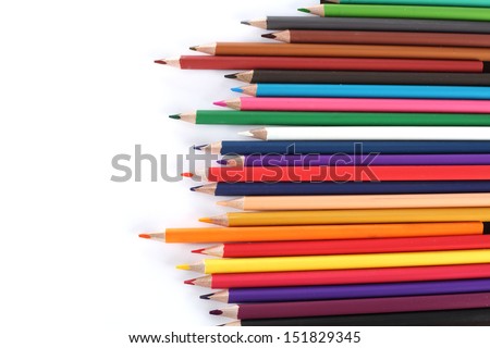 background of crayons 