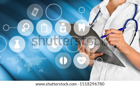 Medical Science Concept - Doctor in hospital