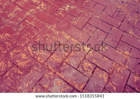 Abstract background of old brick floor. 