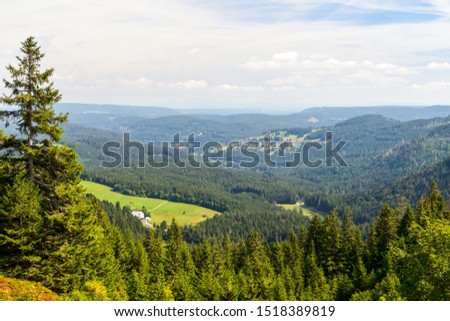 Panoramic View from the Feldberg in the Black Forest
