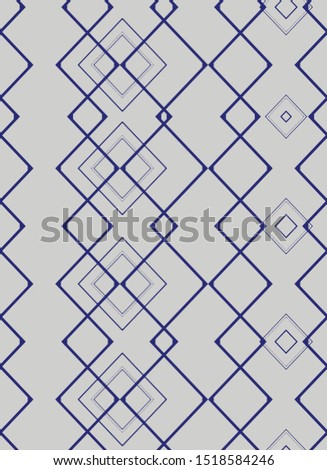 Monochrome linear trendy  argyle seamless pattern background. Vector image.