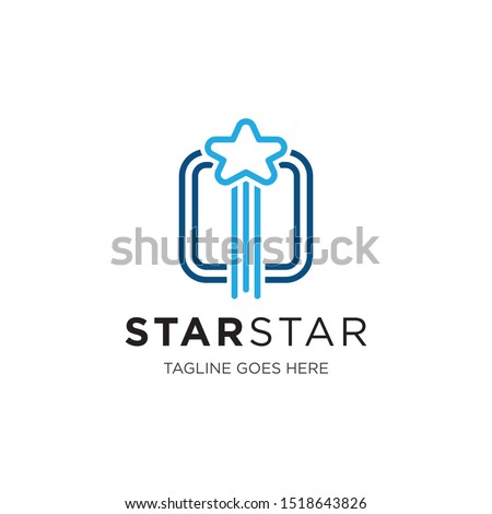 star logo and icon vector illustration design template