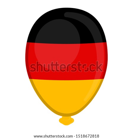 A balloon shaped flag of Germany - Vector illustration