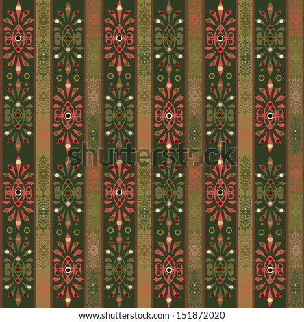 Seamless abstract pattern with decorative elements