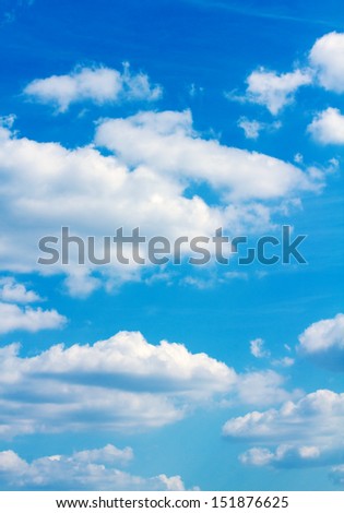 blue sky clouds Royalty-Free Stock Photo #151876625
