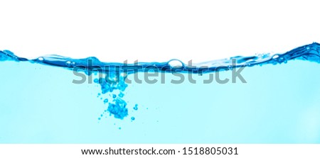 Water Splashing above White Background