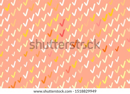 Light Orange vector backdrop with wry lines. Colorful geometric sample with gradient lines.  Pattern for your business design.